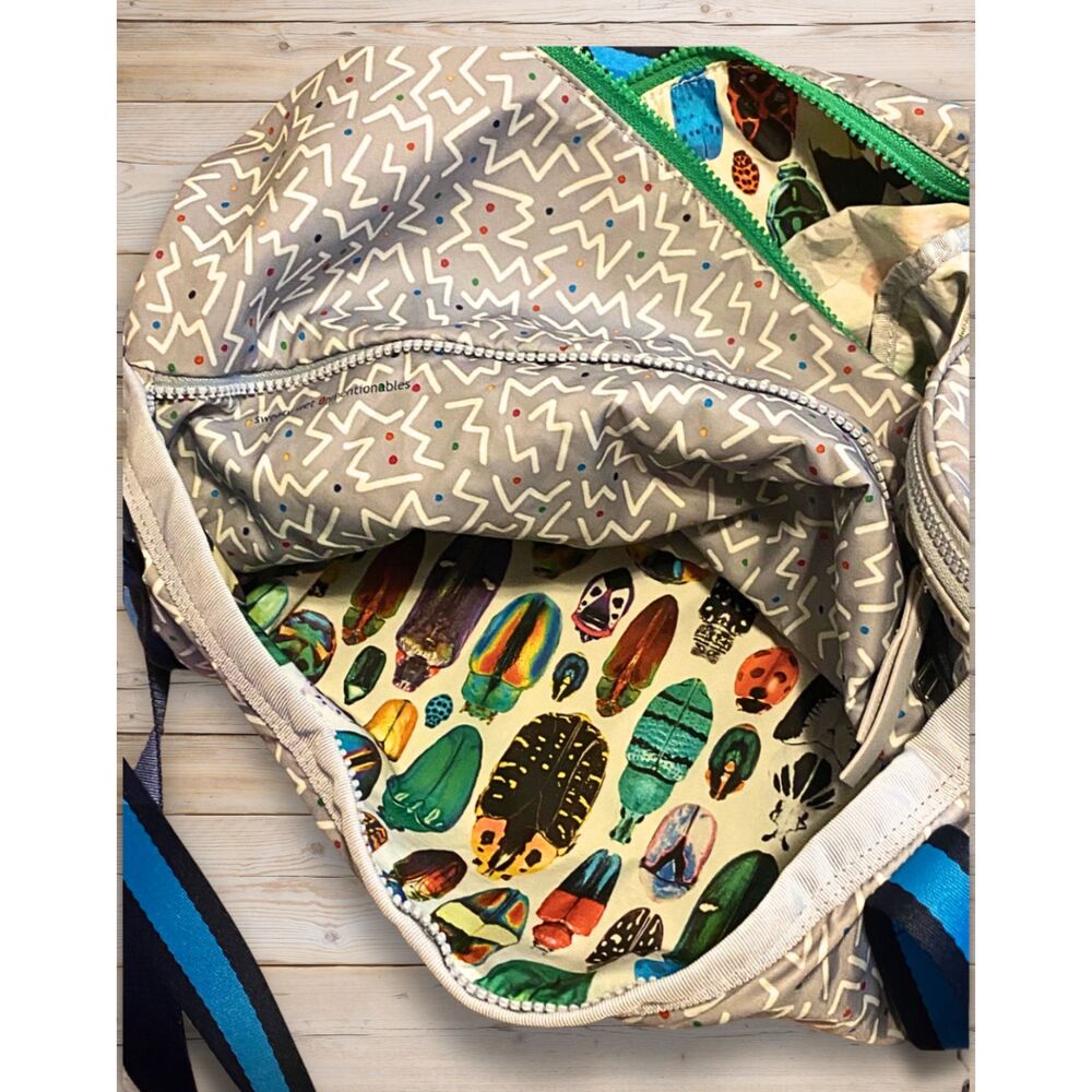 Lululemon 2015 SeaWheeze High Mileage Duffel Gym Bag Rare Beetle Bug Print - Picture 7 of 8